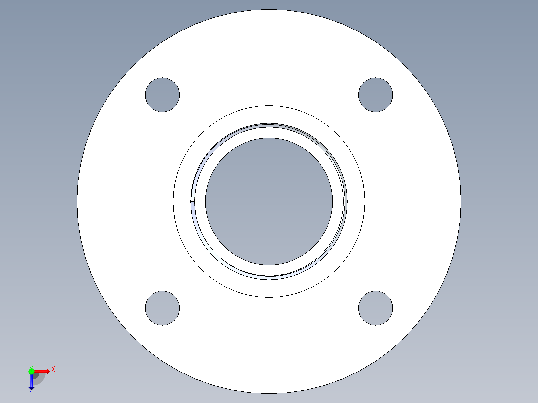 聚氯乙烯配件27-Sch80_Flange Vanstone_FPT_855-025_2.5in俯视图