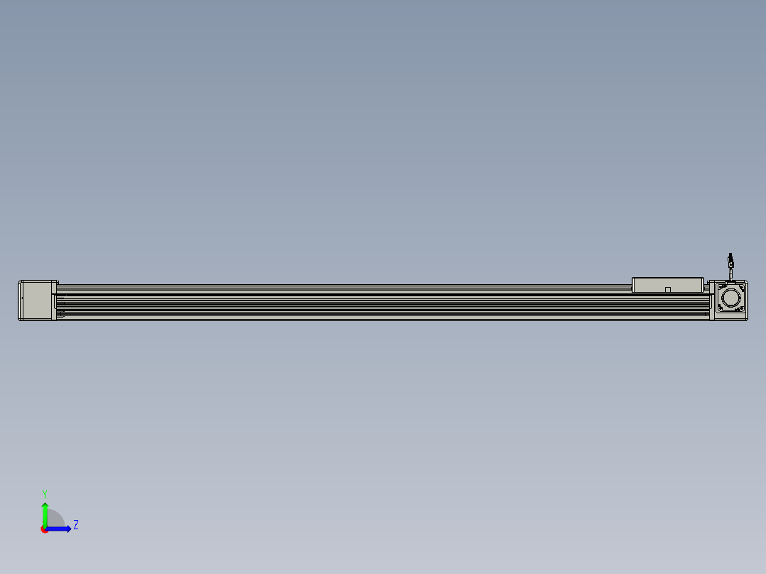 威洛博直线电机模组EB16-L208-S1700-R-ZP75-MS3-5K左视图