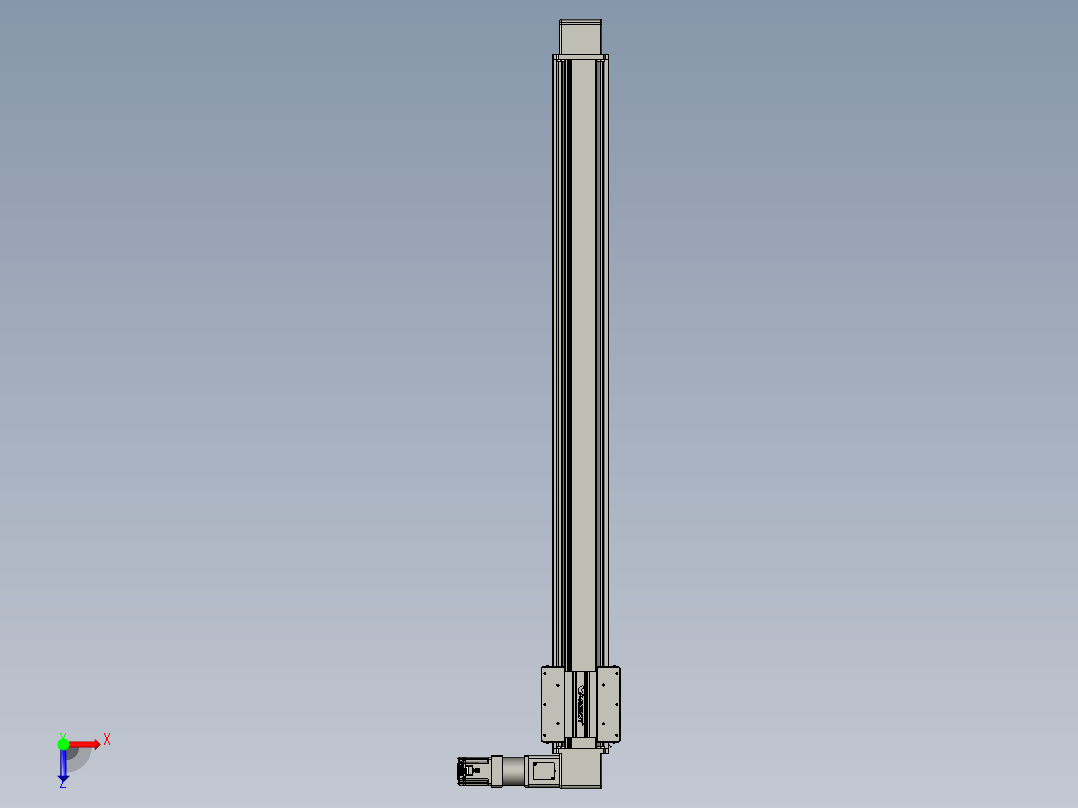 威洛博直线电机模组EB16-L208-S1700-R-ZP75-MS3-5K俯视图