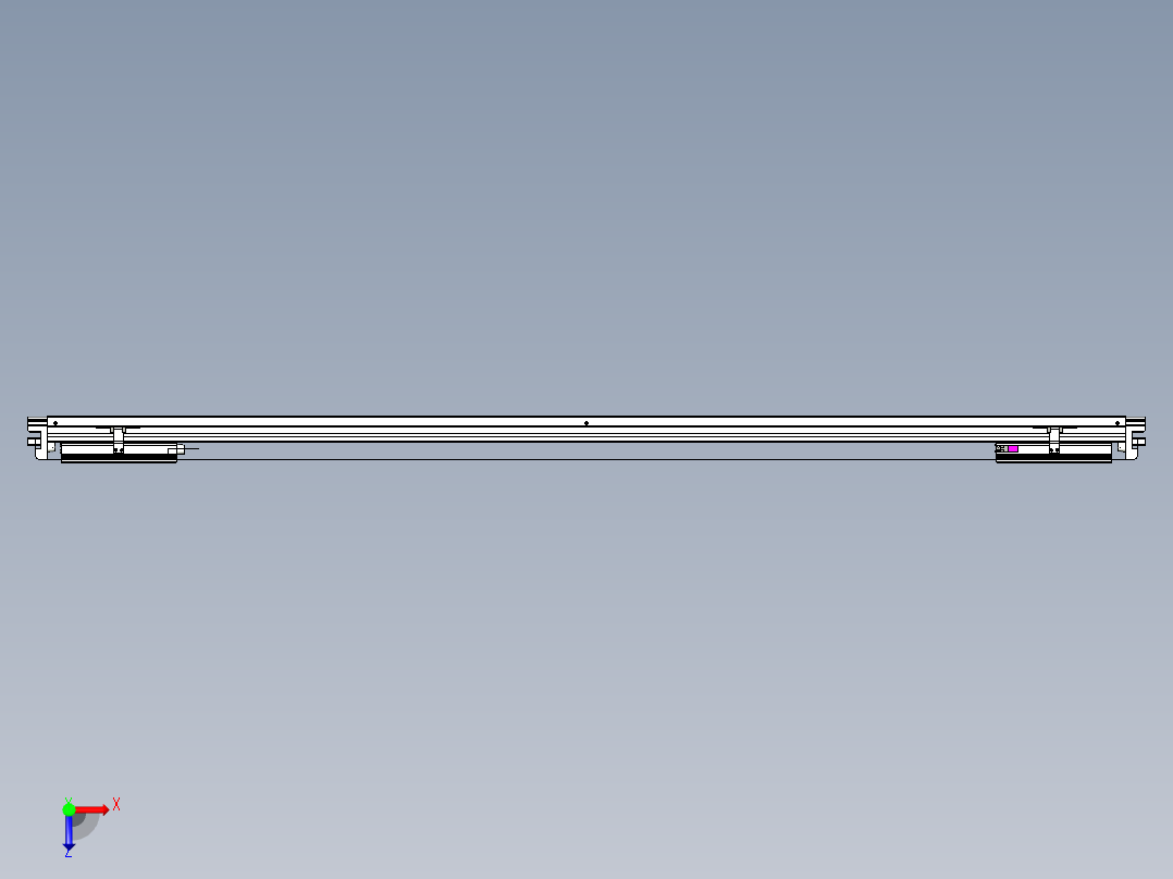 威洛博VL系列直线电机模组-2VL14S3-S1450俯视图