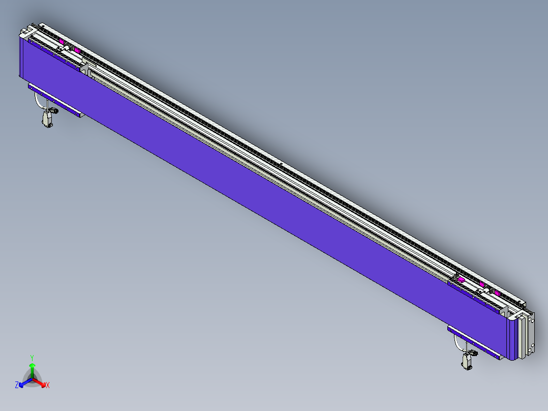 威洛博VL系列直线电机模组-2VL14S3-S1450正等轴测图