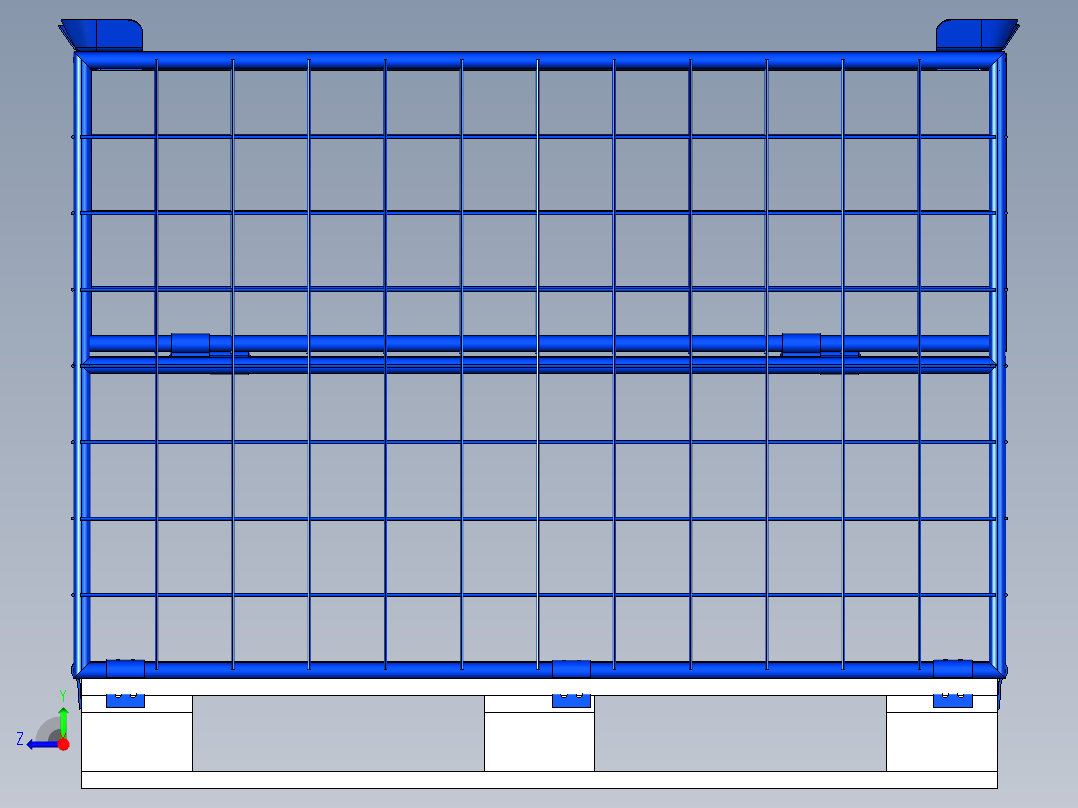 托盘 设计模型 (7)右视图