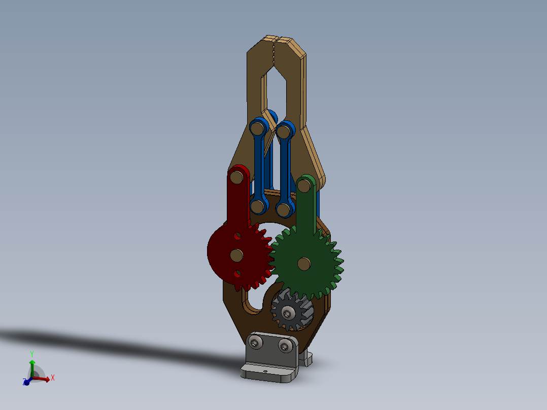 obotic-arm-gripper机械臂夹持机构<span style='color: red'>3D</span>图纸 Solidworks设计