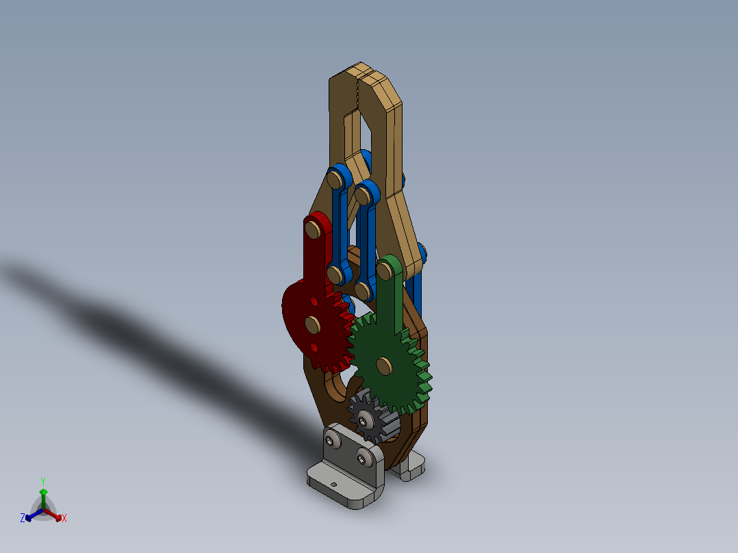 obotic-arm-gripper机械臂夹持机构3D图纸 Solidworks设计正等轴测图