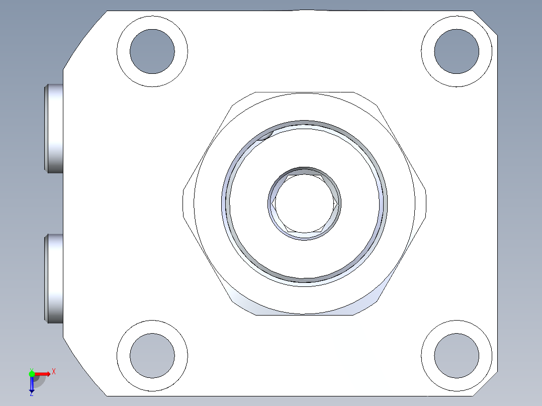 KOSMEKLHA0900-CL-Y60多系列多零件图纸模型俯视图