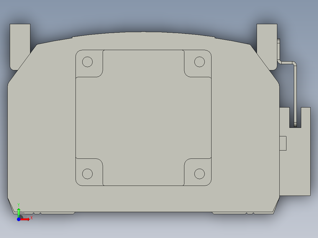 直线模组WG-LHA12-S300-M设计图纸前视图
