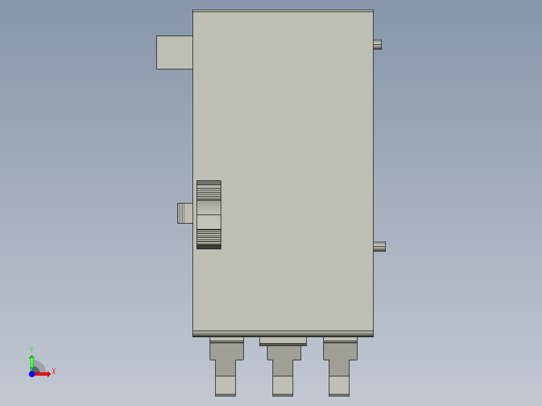 基恩士KV-H20_kc图纸模型前视图
