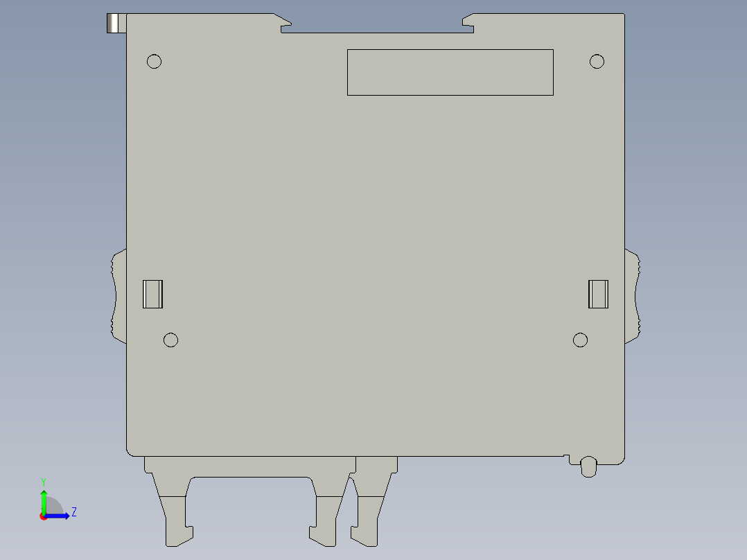 基恩士KV-H20_kc图纸模型左视图