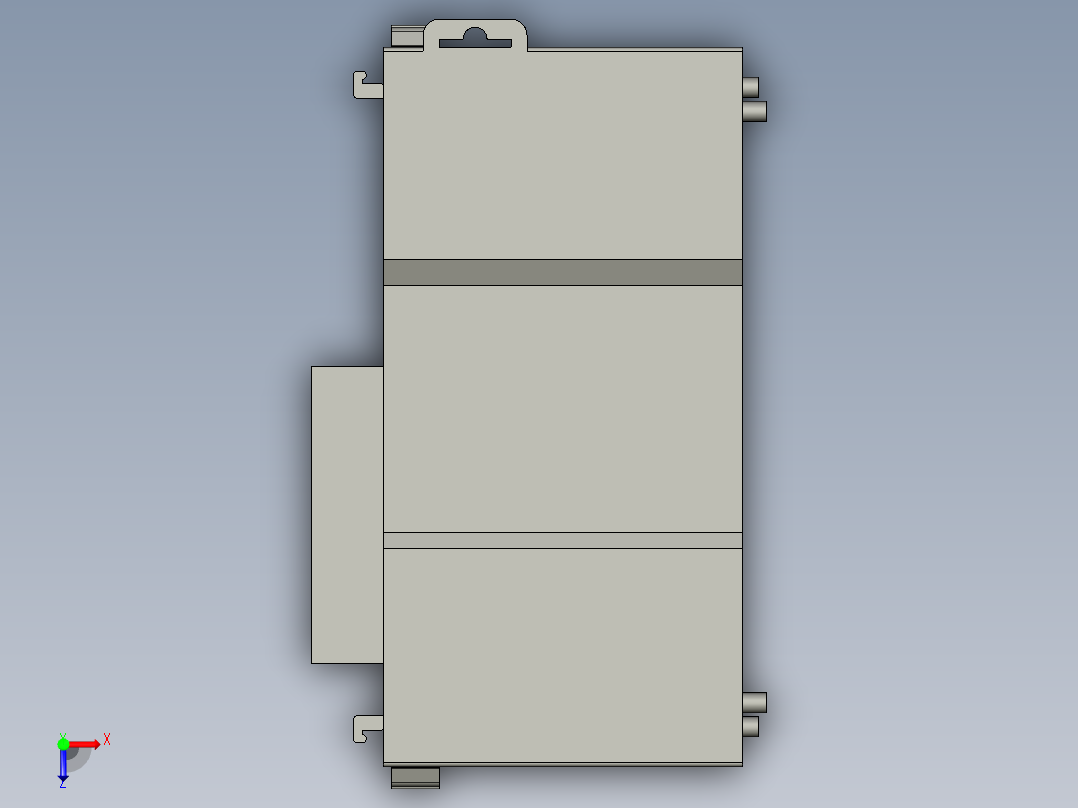 基恩士KV-H20_kc图纸模型俯视图