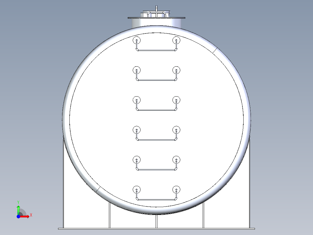 76 x 204, IGS贮存罐前视图