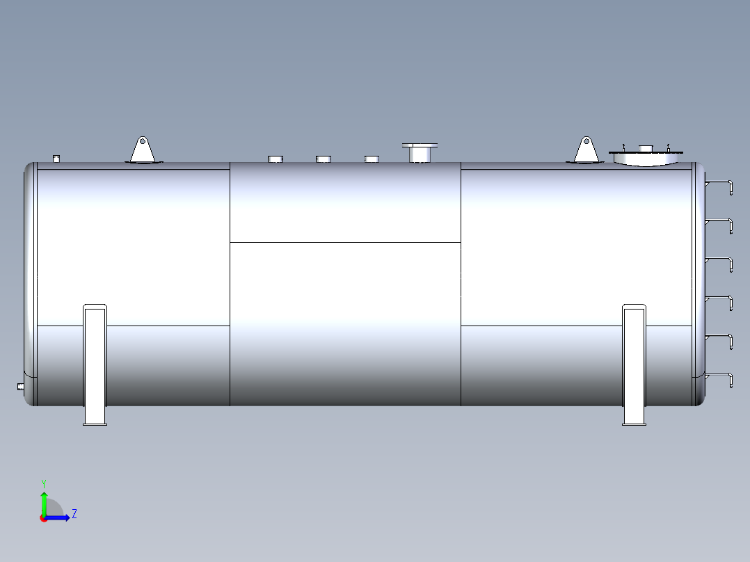 76 x 204, IGS贮存罐左视图