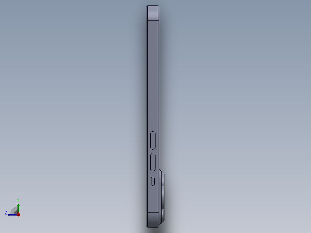 苹果14pro设计右视图