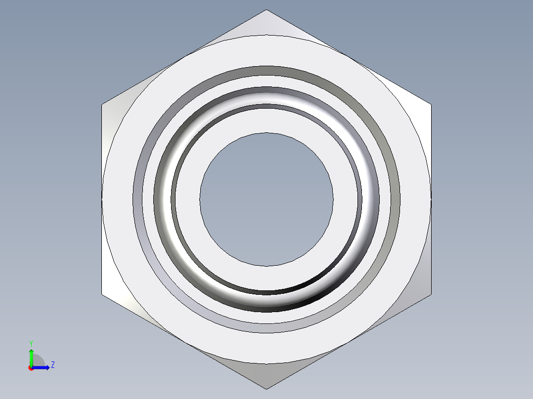 卡套式工业通用硬管接头EO_Distance_piece_adapter_DA18LCF左视图
