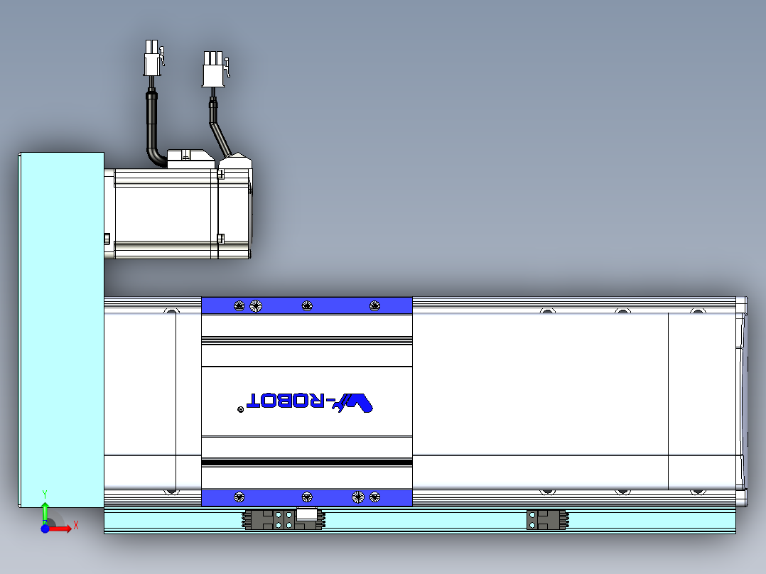 VF丝杆传动-一般环境VF14-Lxx-C-S150-BR-ZP40-C3前视图