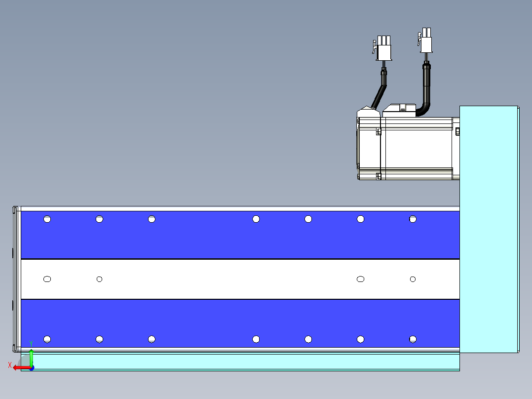VF丝杆传动-一般环境VF14-Lxx-C-S150-BR-ZP40-C3后视图