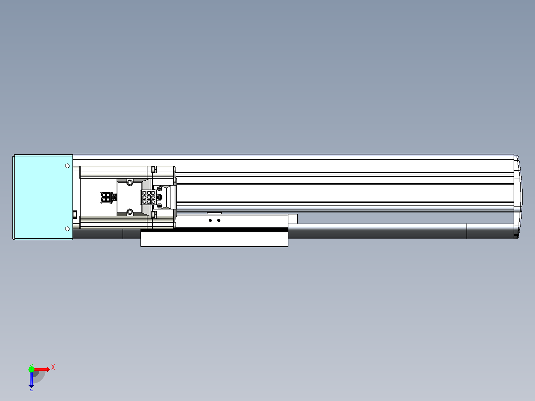 VF丝杆传动-一般环境VF14-Lxx-C-S150-BR-ZP40-C3俯视图
