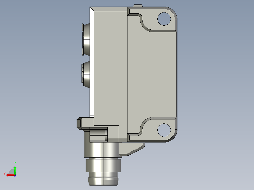 基恩士PZ-G41C_42C_kc图纸模型后视图