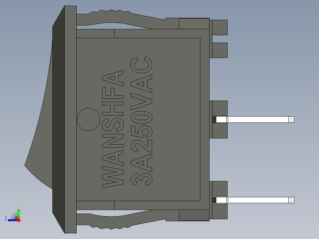 船型开关switch2右视图