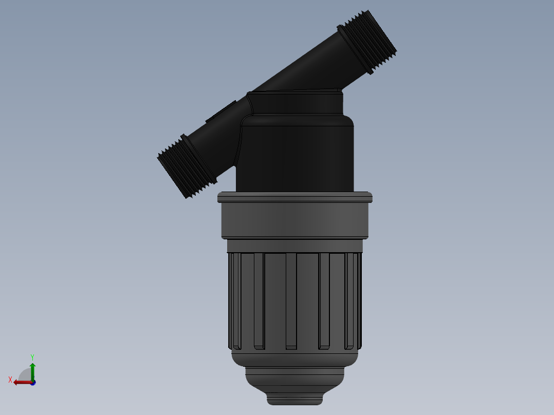 PVC灌溉过滤器后视图