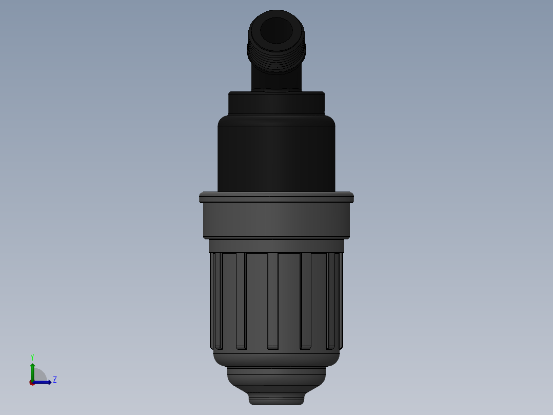 PVC灌溉过滤器左视图
