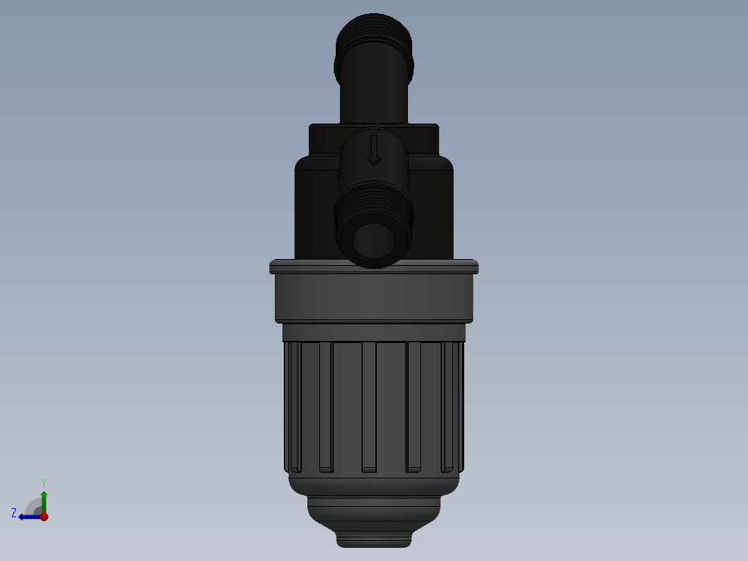 PVC灌溉过滤器右视图