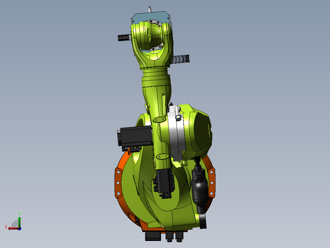 KUKA机器人铣削末端执行器后视图