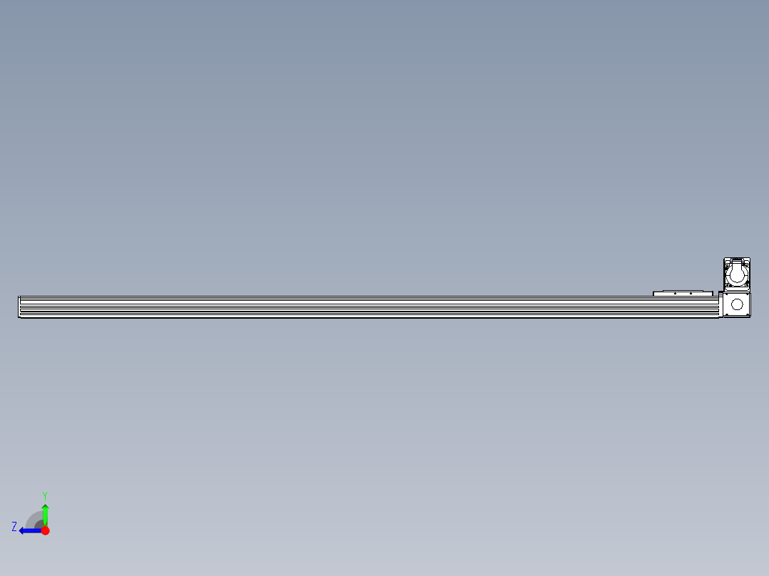 同步带全封闭直线模组TPA-HCB-110D-90-L1550-RU-C-P40-N3右视图