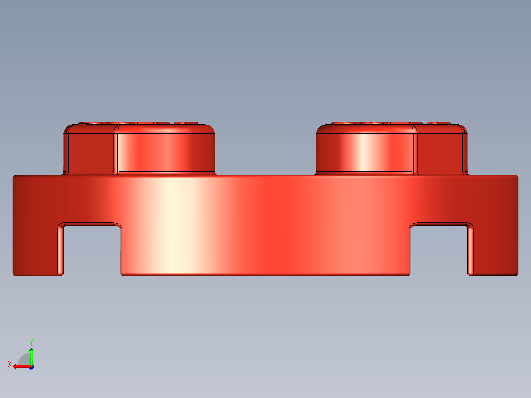 乐高零件 4032 板 2 x 2 圆形-4032 Red Plate 2 x 2 Round后视图