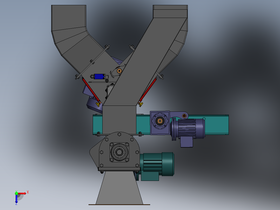 螺旋输送机sw17俯视图
