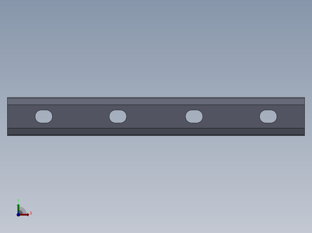 GBT11265轻轨接头夹板前视图