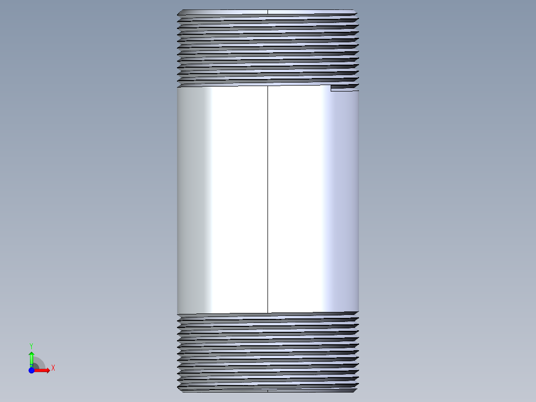 CPVC管件33-Sch80_Nipple_MPTxMPT_9861-255_2in x 5in前视图