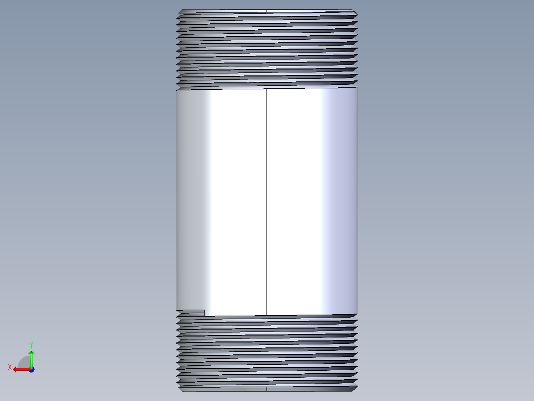 CPVC管件33-Sch80_Nipple_MPTxMPT_9861-255_2in x 5in后视图