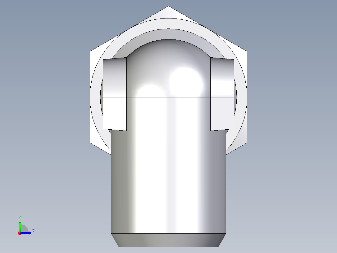 卡套式工业通用硬管接头EO_Weld_elbown_WAS38S左视图