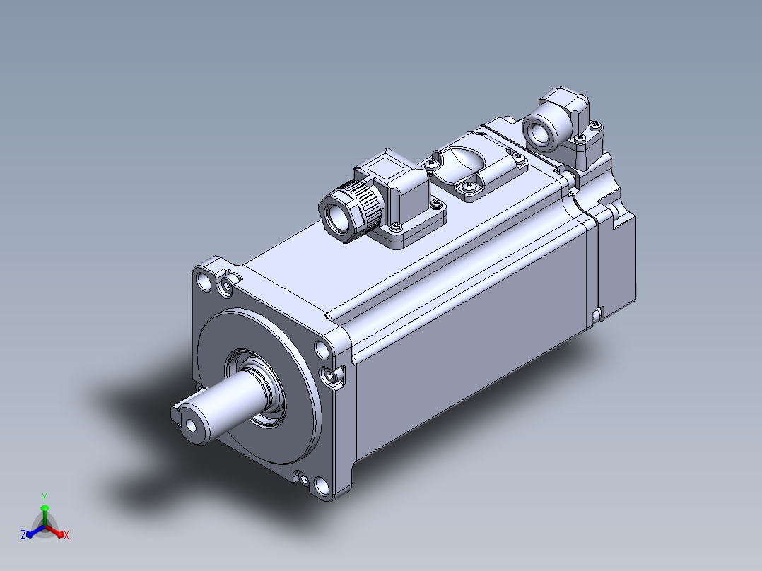 汇川电机（400w刹车）MS1H4-40B30CB-A334Z 外形图