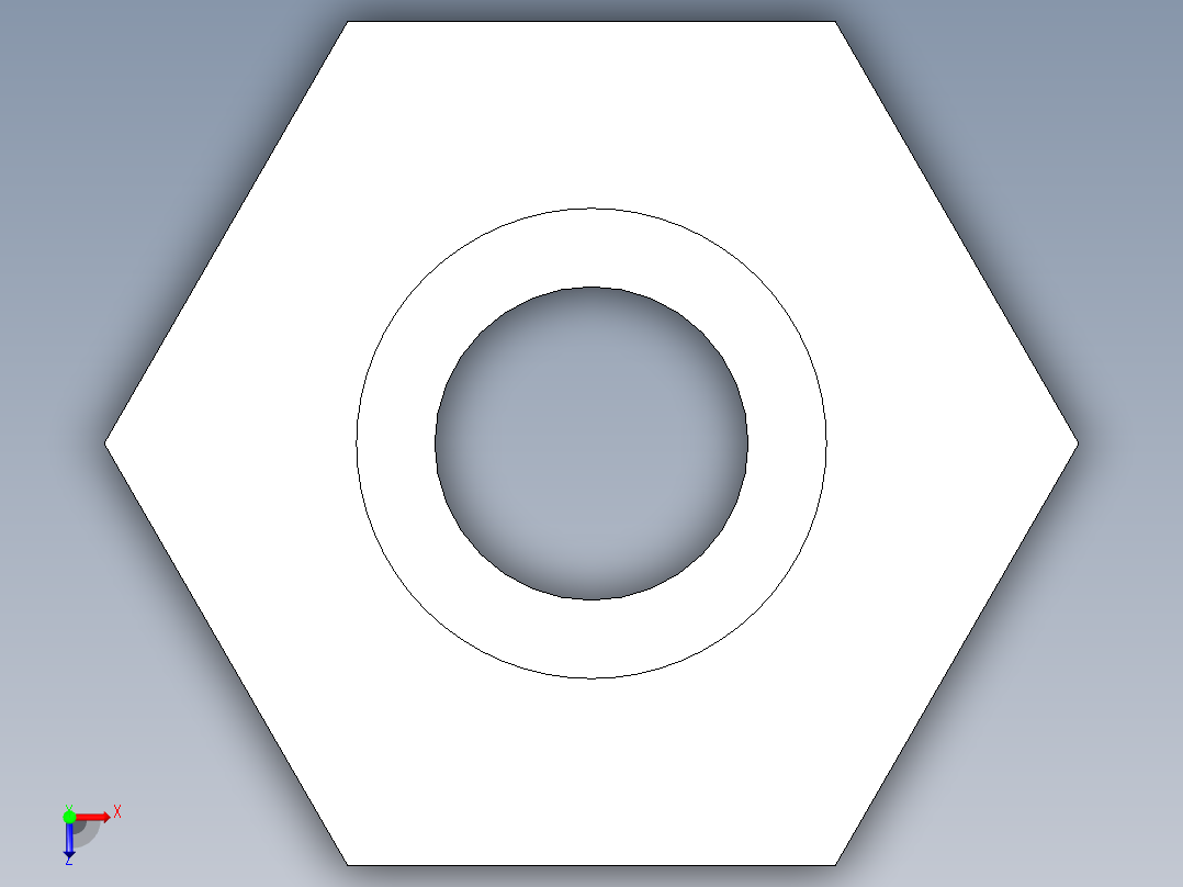 聚氯乙烯配件16-Sch80_ReducerBushing_SxSPIG_837-072_0.5in x 0.25in俯视图