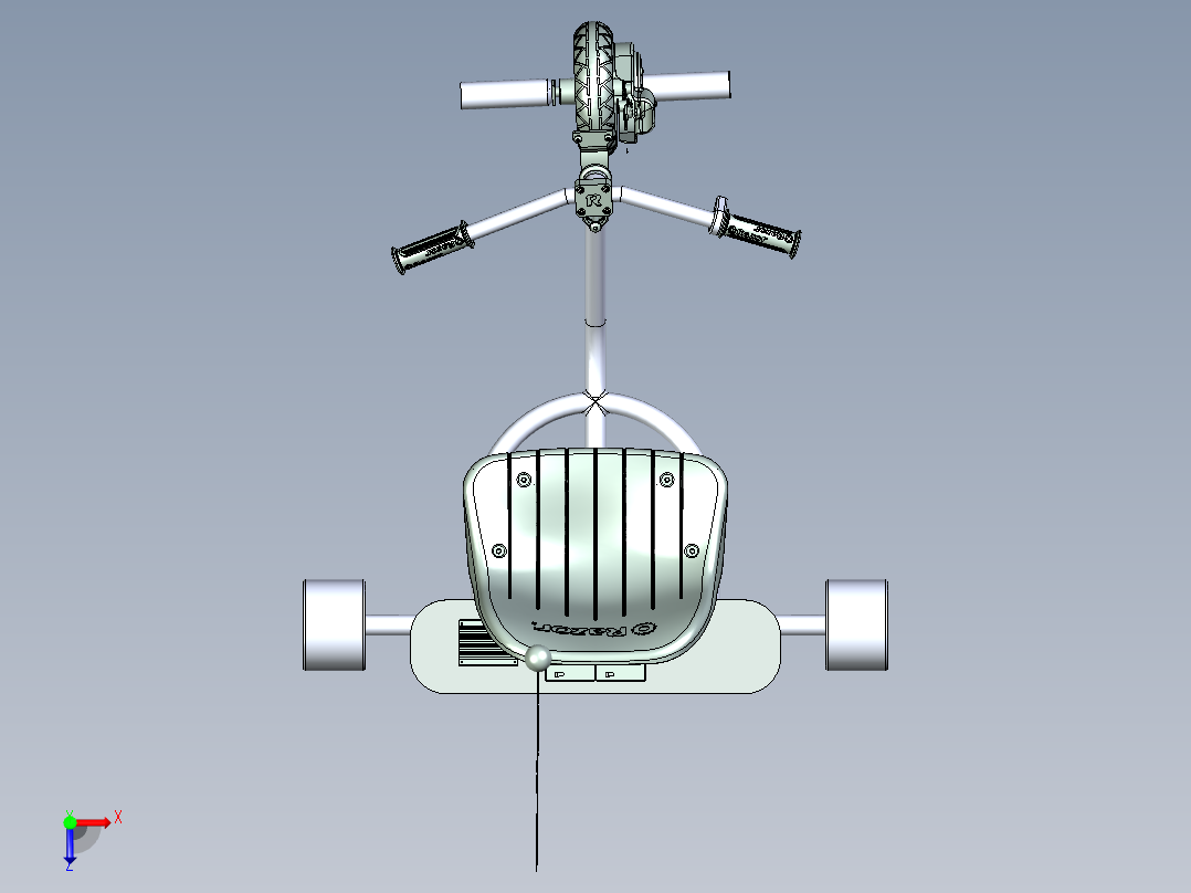 漂移三轮车俯视图