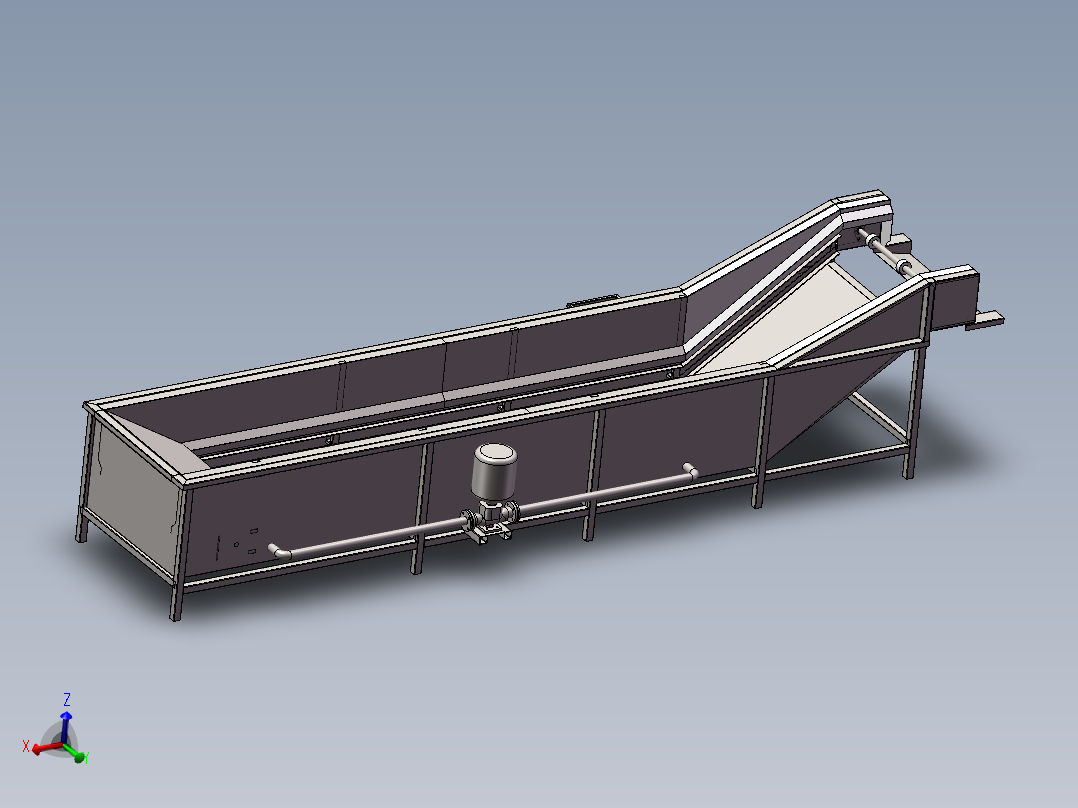 冷却 蒸煮 杀菌线模型含三维+CAD