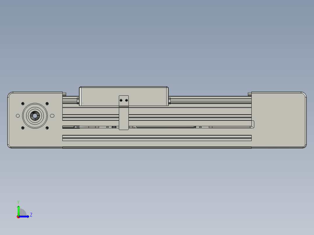 威洛博直线电机模组EB6-L140-S100-光轴左视图