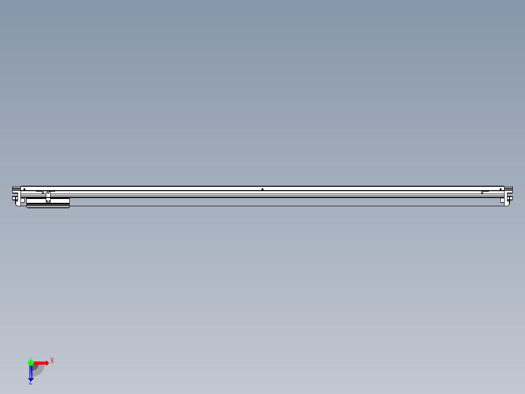 威洛博VL系列3d模型模组VL17E2Y-S1800俯视图
