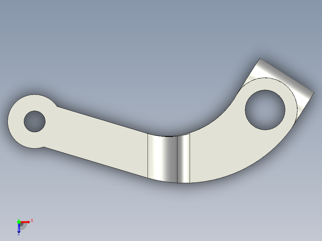 转向臂零件的数控加工工艺规程设计及加工仿真-定制程序俯视图