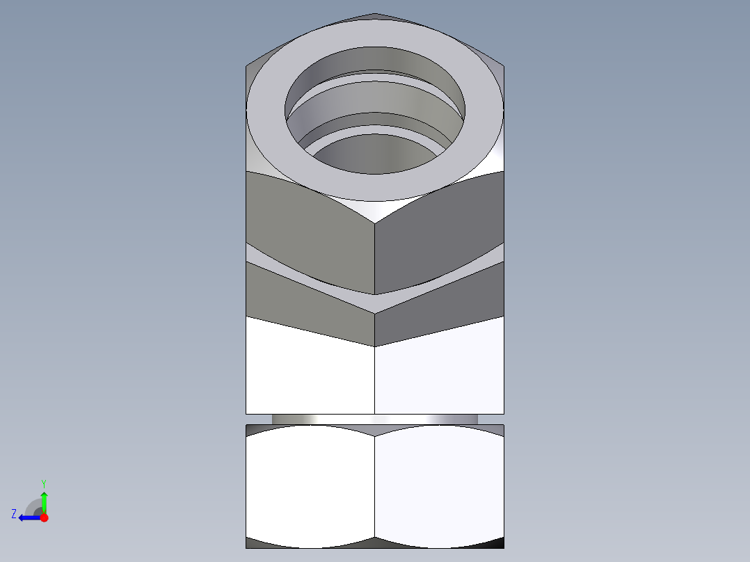 卡套式工业通用硬管接头EO_Swivel_nut_45_deg_elbow_EV35ZLCF右视图