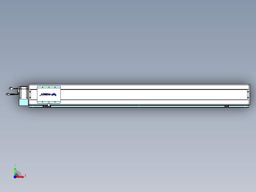 威洛博VBC同步带传动一无尘环境VBC14-L45-S1200-BLU-ZP40-C3前视图
