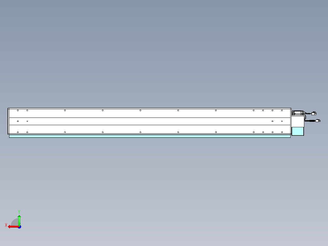 威洛博VBC同步带传动一无尘环境VBC14-L45-S1200-BLU-ZP40-C3后视图