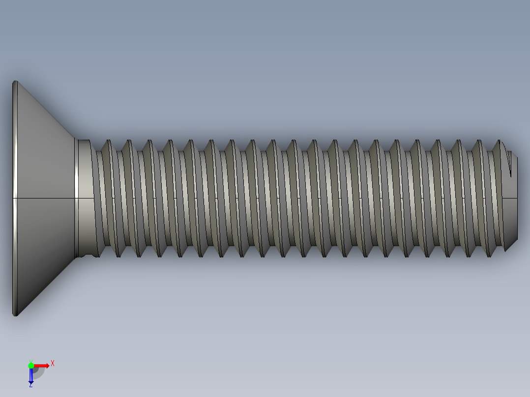 制沉头螺钉-M4_Counter_sunk_15俯视图
