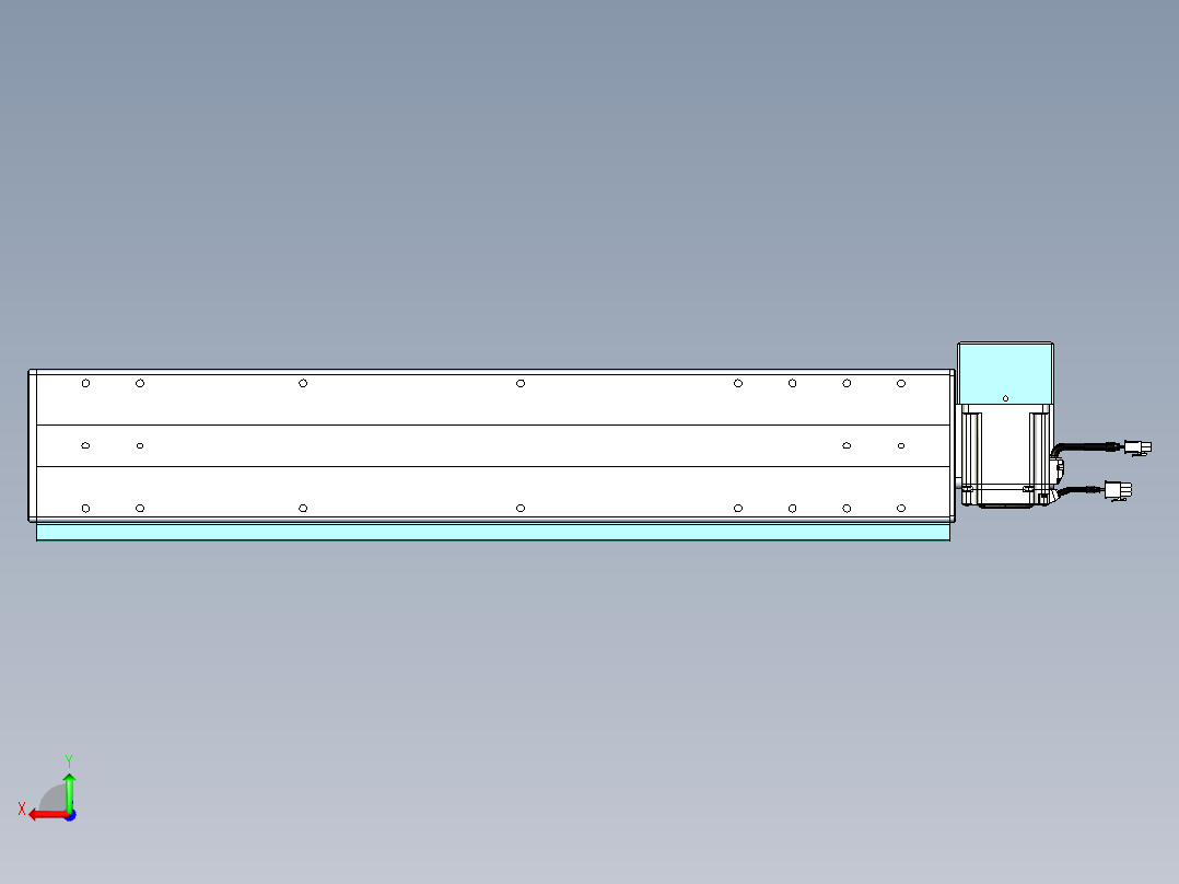 威洛博VBC同步带传动一无尘环境VBC14-L45-S550-BRD-ZP75-C3后视图