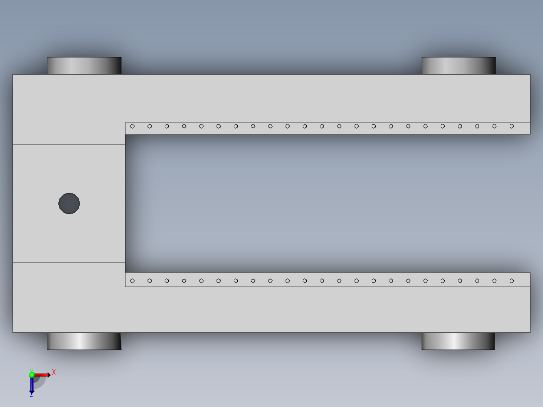 油井冲次变换调整装置俯视图