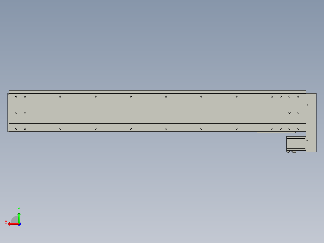 VF丝杆传动-一般环境VF22-S1350-BL后视图