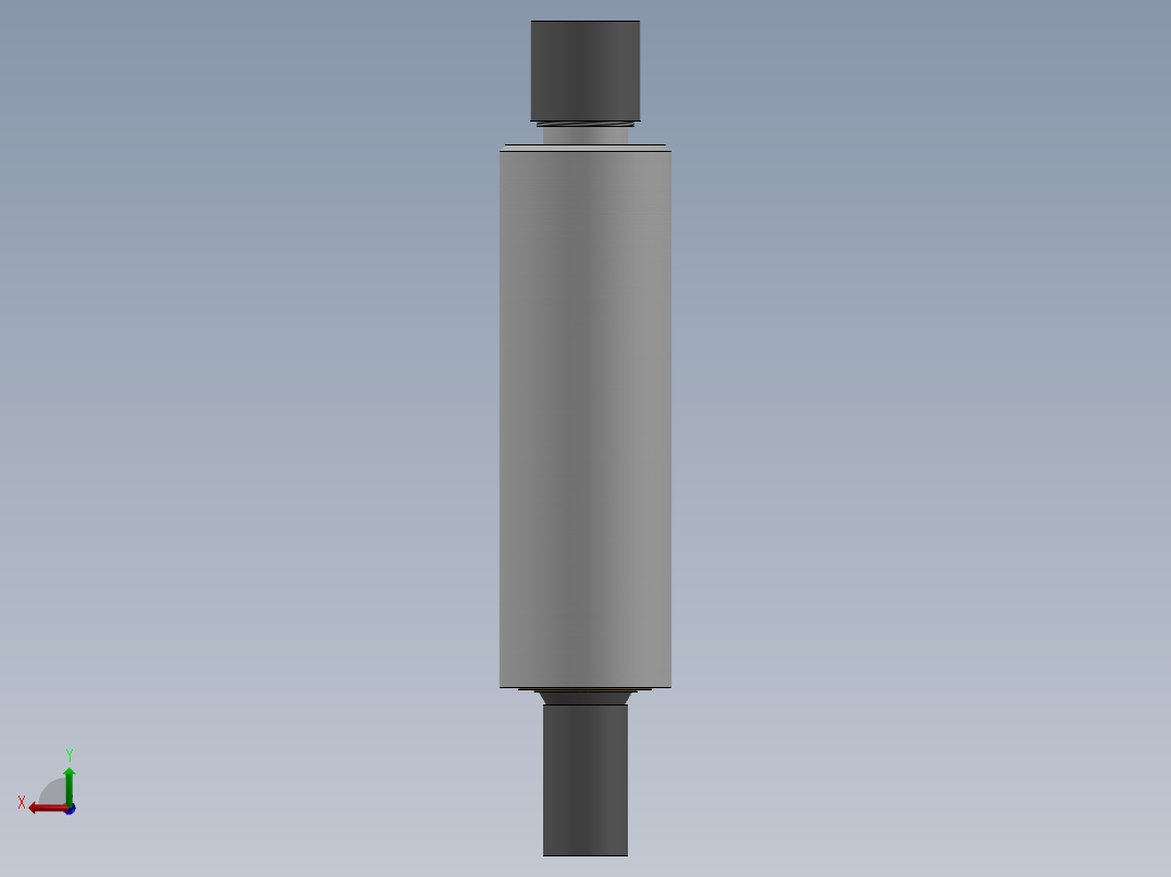 缓冲器（sw15可编辑+工程图+bom）前视图