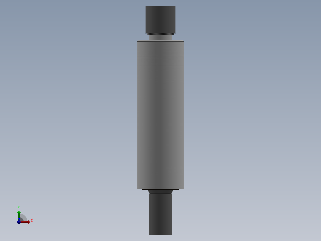 缓冲器（sw15可编辑+工程图+bom）后视图