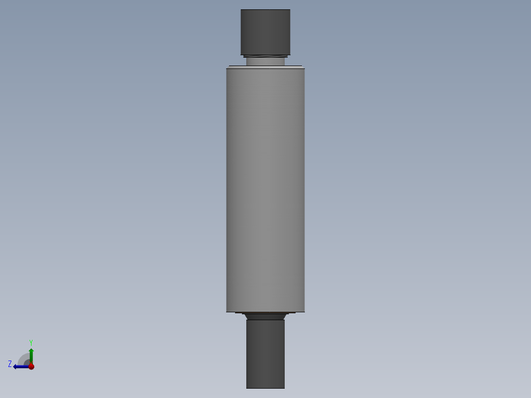 缓冲器（sw15可编辑+工程图+bom）左视图